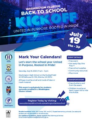  Washington Cluster Back to School Kickoff